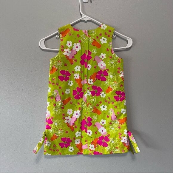 Lilly Pulitzer Floral Flip Flop Shift Dress Size 5 - Picture 4 of 5